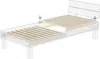 Diagram showing how to assemble a bed frame with wooden slats. Produktbild-Vorschau