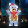 Monzana LED Acryl Figur Weihnachten Außen Innen Schneemann Produktbild-Vorschau 5