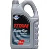 A silver plastic jug of engine oil with a black and red label. Produktbild-Vorschau