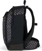 Side view of a black and gray checkered backpack. Anteprima dell’immagine prodotto