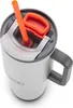 Original Audi Thermobecher Strohhalm, hellgrau Produktbild-Vorschau 2