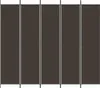 A room divider with five panels, standing upright against a white background. Produktbild-Vorschau