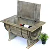DanDiBo Couchtisch Wohnzimmer Vintage halbiertes Weinfass Produktbild-Vorschau 3