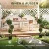 HOMCOM Kunstplant, 90 cm hoge buxus in pot, groen Productafbeelding-voorbeeld 5
