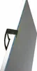 A close-up view of a silver clip attached to the edge of a white frame. Produktbild-Vorschau