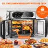 23L Heißluftfritteuse XXL, Mini Backofen 1/2-Zone Garen, Produktbild-Vorschau 7