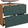 Set mobili bagno Vicco Irma Quercia verde/oro 3 pezzi, con Anteprima dell’immagine prodotto 6