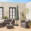 Ombrellone rettangolare, 2x3m, Verde kaki Anteprima dell’immagine prodotto 7