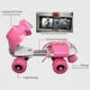 Kinder Quad Skates Verstellbar, Rollschuhe 16–21 cm, Produktbild-Vorschau 2