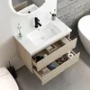 Ensemble Meuble Salle de Bain Suspendu, 3 Éléments MDF avec Voir les images du produit 2