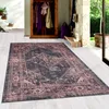 A rug is placed on a wooden floor in a hallway with a wardrobe and an open door leading to a garden. Náhled obrázku produktu