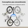 Wiltec Range-vélo mural rabattable – 117 x 638 x 584 mm – Voir les images du produit 5