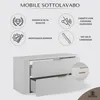 RODAN | Mobile da bagno - 100 CM - Bianco opaco - MDF - 2 Anteprima dell’immagine prodotto 3