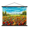 MuchoWow® Textilposter Malerei - Ölfarbe - Blumen - Natur Produktbild-Vorschau 1
