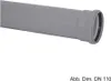HT Rohr Ø 90 x 1000 mm, mit einseitiger Steckmuffe und Produktbild-Vorschau 4