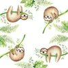 20 Servietten Cute Sloth - Süßes Faultier 33x33cm Produktbild-Vorschau 2