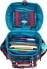 An open school backpack with books and a pencil case inside. Voir les images du produit