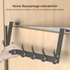 MODFU Türgarderobe Edelstahl Türhakenleiste zum Einhängen Produktbild-Vorschau 10