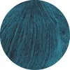 A close-up view of teal-colored yarn. Produktbild-Vorschau
