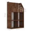 vidaXL Kinder-Bücherregal Braun Eichen-Optik 71x30x114cm Produktbild-Vorschau 7