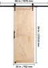 SucceBuy Scheunentor und Hardware-Kit, 76,2 x 213,4 cm Produktbild-Vorschau 8