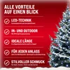 MONZANA® LED-Lichterkette Regen Innen Außen Warmweiß Produktbild-Vorschau 8