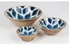 8x Schalen mit Motiven, aus Mangoholz und Emaille, Produktbild-Vorschau 2