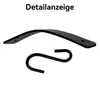 5er-Set S-Haken, 12,5×3 cm,schwarz, vielseitig als Produktbild-Vorschau 3