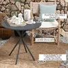 Outsunny Table de jardin ronde Ø 60 cm, table de terrasse Voir les images du produit 4