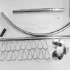 Duschvorhangstange L-Form ausziehbar halbrund 90-130 cm für Produktbild-Vorschau 15