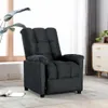 vidaXL Poltrona relax in tessuto grigio scuro Anteprima dell’immagine prodotto 17