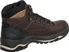 A single brown hiking boot is shown from the side. Produktbild-Vorschau