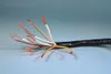 A close-up of a black cable with its internal wires exposed and fanned out. Anteprima dell’immagine prodotto