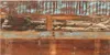 vidaXL Esstisch 110x55x76 cm Altholz Massiv Produktbild-Vorschau 3