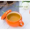 Keramiktasse Kürbisform mit Deckel und Löffel 250ml Produktbild-Vorschau 4