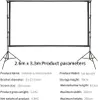 Projekční plátno, přenosné a lehké, snadné nastavení, 2,6 × Náhled obrázku produktu 2
