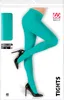 Neon Türkis Strumpfhose 80s Disco 40 DEN un Produktbild-Vorschau 3