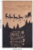 A Christmas sack with a depiction of Santa Claus and his reindeer flying over a snowy landscape, with text that reads 'It's the Most Wonderful Time of the Year'. Anteprima dell’immagine prodotto