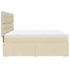 Boxspringbett mit Matratze Creme 180x200 cm Stoff Produktbild-Vorschau 5