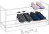 Relaxdays Schuhregal Metall, stapelbar, 2 Ebenen, Produktbild-Vorschau 1