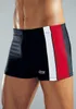 H.I.S. Boxer-Badehose schwarz-rot-weiß Größe 6 Produktbild-Vorschau 2
