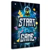 Leinwandbild Aufschrift Start Game für Gamer 80x120 Feeby Produktbild-Vorschau 1