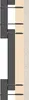 A close-up illustration of screws being used to attach dark gray panels to a light beige wooden surface. Produktbild-Vorschau