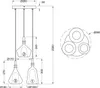 LED Pendelleuchte 3-flammig rund für hohe Decken mit Glas Produktbild-Vorschau 10
