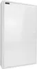 A white electrical distribution box with a closed door and a small black label on the top left. Produktbild-Vorschau