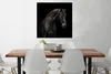 MuchoWow® Poster Pferd - Tier - Schwarz 75x75 cm - Wand Produktbild-Vorschau 2