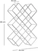 WEINFLASCHENHALTER "CUBE" | Metall, 37,5 cm | Weinregal | Produktbild-Vorschau 2