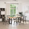 Pieds de table à manger en U 2 pièces Noir 50 x (72-73) cm Voir les images du produit 2