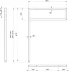 Staffa di supporto 490x690x20 mm, acciaio inox verniciato, Anteprima dell’immagine prodotto 4