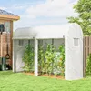Outsunny Foliengewächshaus Treibhaus Frühbeet 4 Fenster&2 Produktbild-Vorschau 8